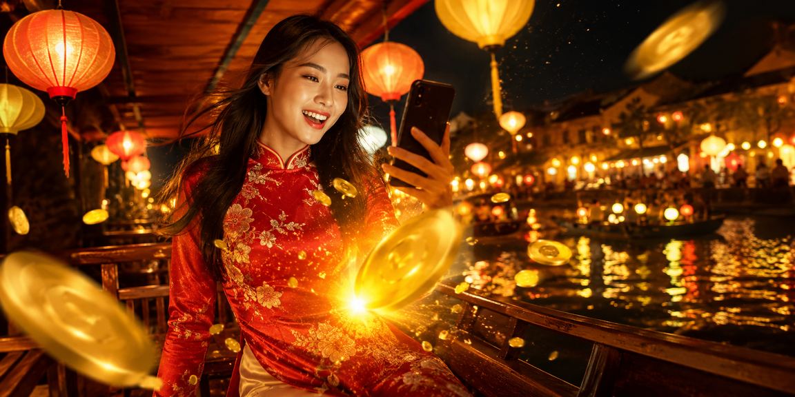 Người dùng Hà Nội trải nghiệm casino trực tuyến dưới ánh đèn lồng về đêm