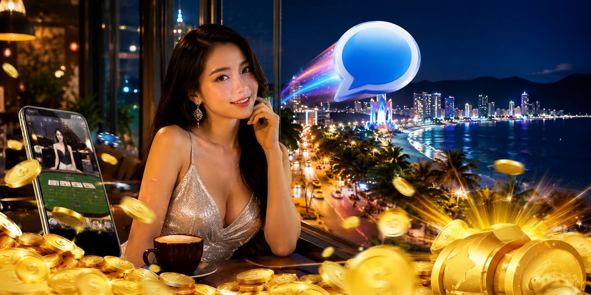 Người dùng Nha Trang ngồi quán cà phê nạp tiền qua Momo để kích hoạt voucher cá cược